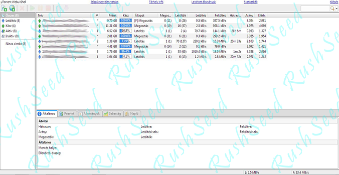Letöltés: 2,5 MB/s | Feltöltés: 33,4 MB/s
