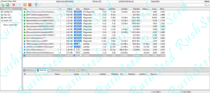 Letöltés: 8,3 MB/s | Feltöltés: 16,9 MB/s